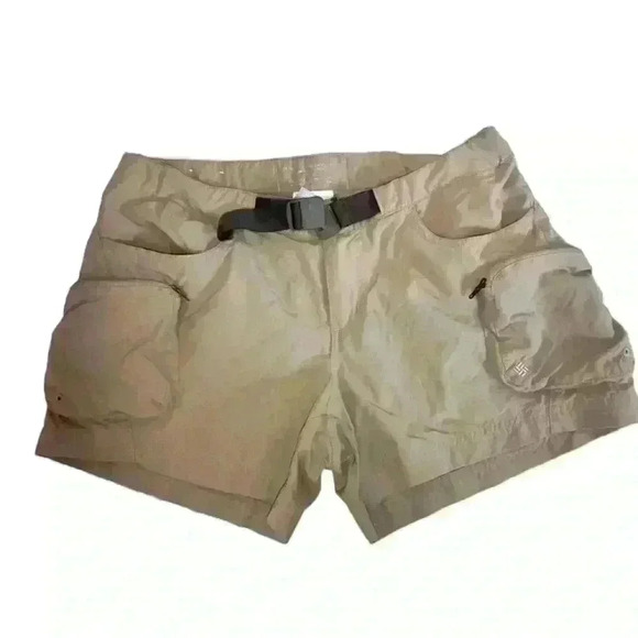 Columbia Omni-Shade Performance Outdoor Adventure Shorts Khaki Size S/P - Picture 1 of 7